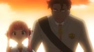 "Onigiri" and "Sandwich" enroll in the academy at the end of our Pokemon Horizons Episode 46 recap (Image via The Pokemon Company)
